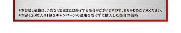 本お試し価格は、予告なく変更または終了場合がございますので、あらかじめご了承ください。